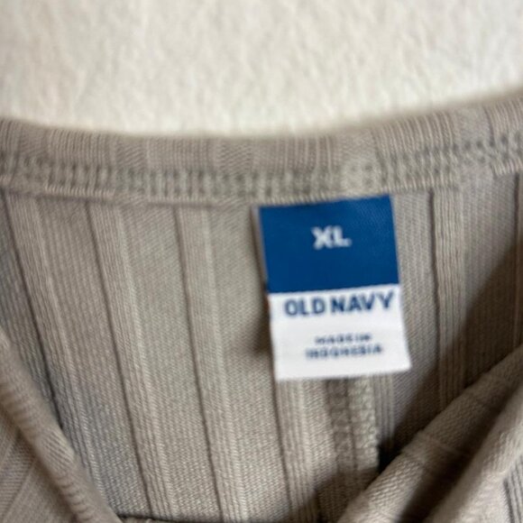 Old Navy Light Gray Ribbed Tank Midi Dress Size XL NWT - Picture 2 of 6